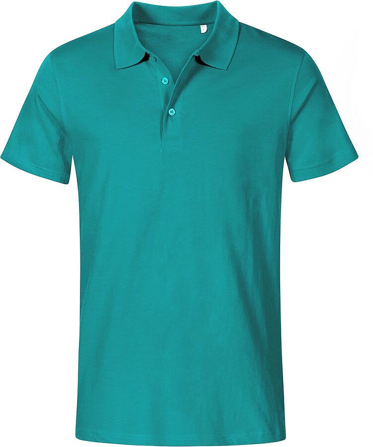 Men's Jersey Polo-Shirt, jade, Gr. L 