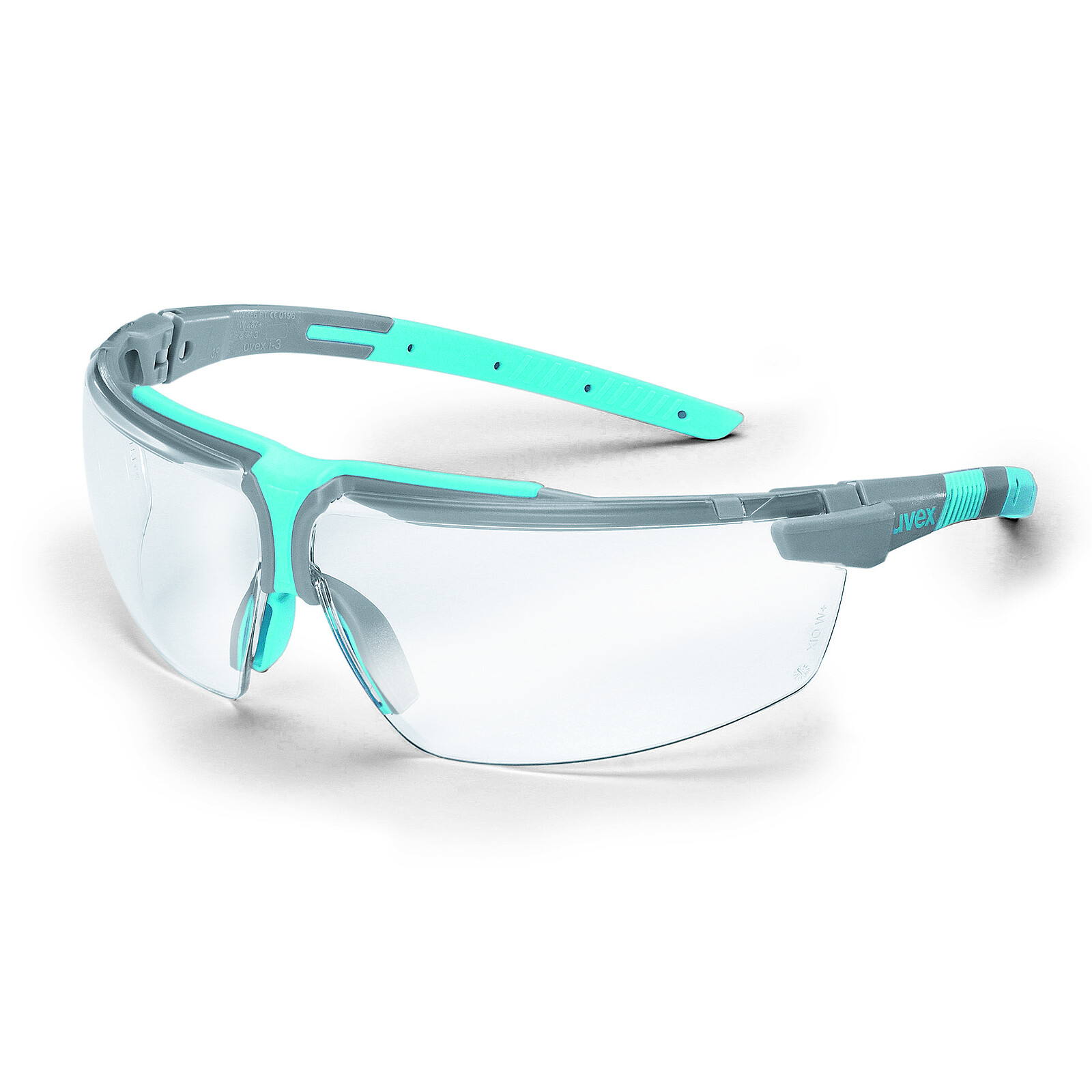 Schutzbrille uvex i-3 9190.888, PC - klar - grau/sky blue 