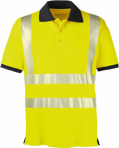 Warnschutz-Polo-Shirt ORLANDO, warngelb/grau, Gr. S 