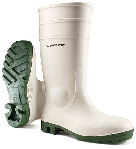 Dunlop Sicherheitsstiefel Protomastor safety, weiß/grün (SB), Gr. 48 