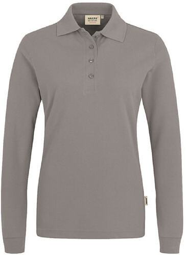 Damen Longsleeve-Poloshirt Mikralinar® 215, titan, Gr. 5XL 