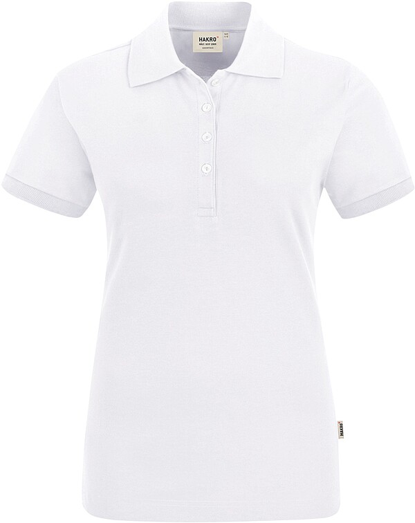 Damen Poloshirt Stretch 222, weiß, Gr. 3XL