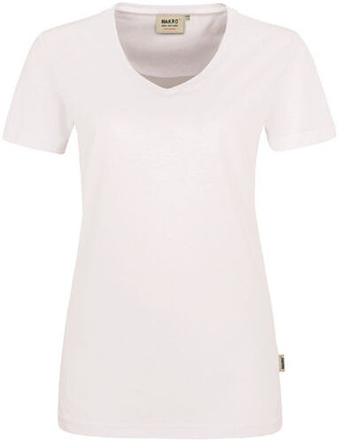 Damen V-Shirt Mikralinar® 181, weiß, Gr. 6XL 