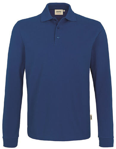 Longsleeve-Poloshirt Mikralinar® 815, ultramarinblau, Gr. L 