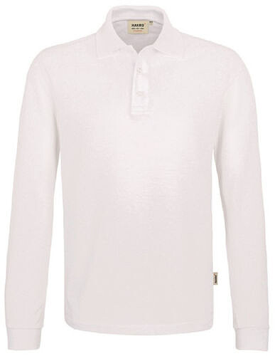 Longsleeve-Poloshirt Mikralinar® 815, weiß, Gr. M 