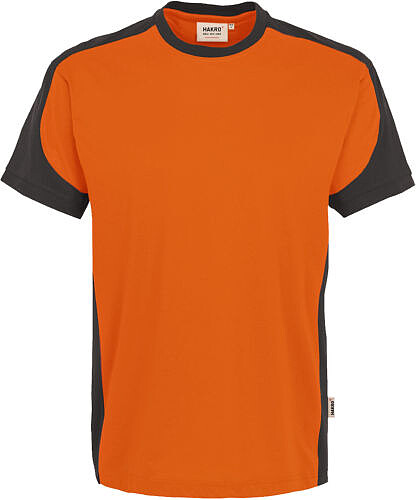 T-​Shirt Contrast Mikralinar®, orange/​anthrazit 290, Gr. M