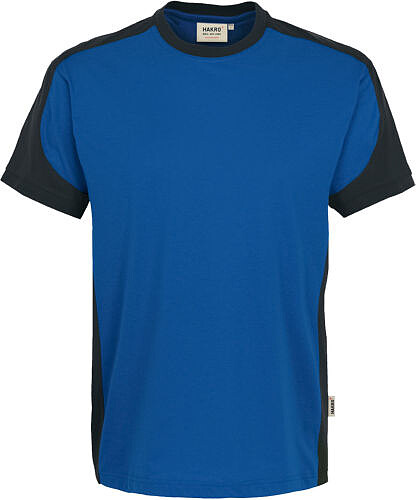 T-Shirt Contrast Mikralinar®, royalblau/anthrazit 290, Gr. 4XL 