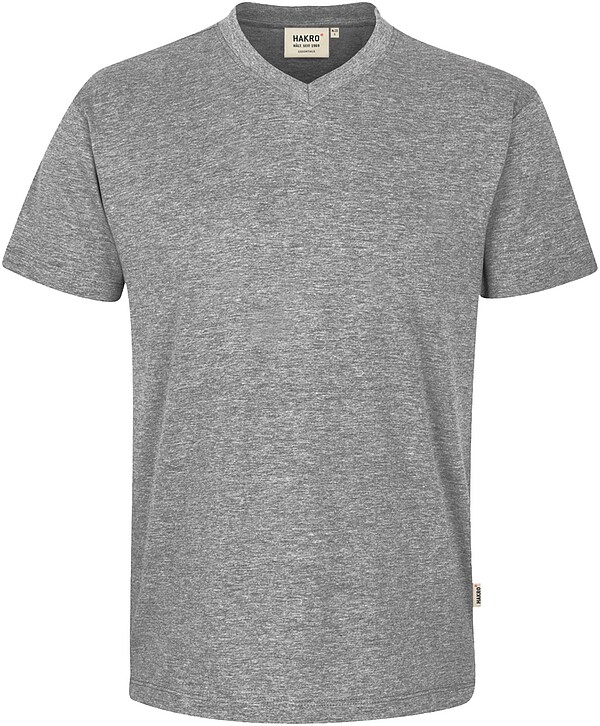 V-Shirt classic 226, grau meliert, Gr. L 