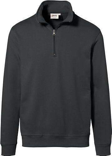 Zip-Sweatshirt Premium 451, anthrazit, Gr. S 