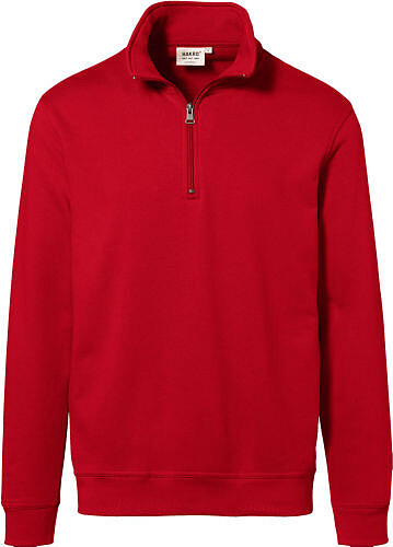 Zip-Sweatshirt Premium 451, rot, Gr. 3XL 
