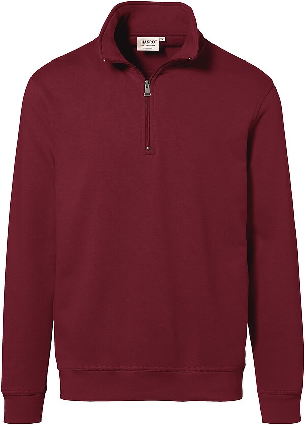 Zip-Sweatshirt Premium 451, weinrot, Gr. 2XL 