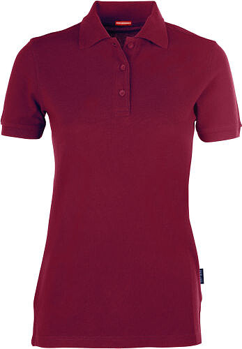 Damen Heavy Performance Poloshirt, bordeaux/burgundy, Gr. 5XL 
