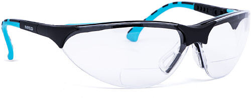 Schutzbrille TERMINATOR PLUS DIOPTRIE (+​2,00), PC, klar, HC, schwarz/​mint