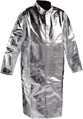 Hitzeschutzmantel aluminisiert, 260 g/​m², 120 cm, silber, Gr. 46