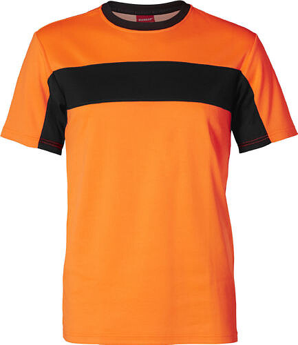 Evolve T-Shirt 130183, warnorange/schwarz, Gr. 3XL 