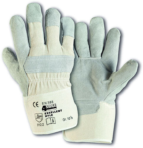 Rindspaltleder-Handschuhe EXCELLENT HYLE, Gr. 10,5 