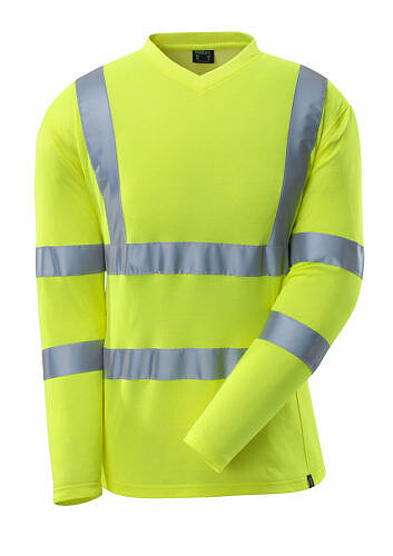 MASCOT® SAFE CLASSIC T-Shirt, Langarm 18281-995, warngelb, Gr. S 