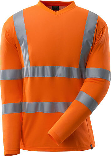 MASCOT® SAFE CLASSIC T-Shirt, Langarm 18281-995, warnorange, Gr. 4XL 