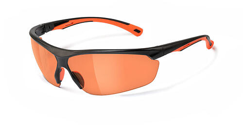 Schutzbrille Move, PC - orange - schwarz/orange 