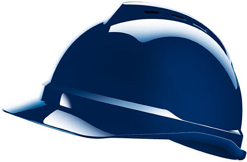 Schutzhelm V-Gard 500 Fas-Trac® III PVC, belüftet, blau 