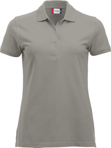 Polo-Shirt Classic Marion S/S, silber, Gr. L 
