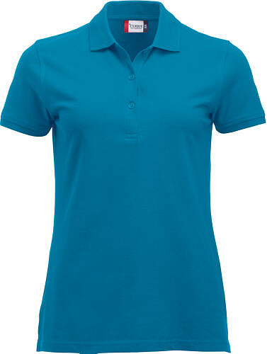 Polo-Shirt Classic Marion S/S, türkis, Gr. L 
