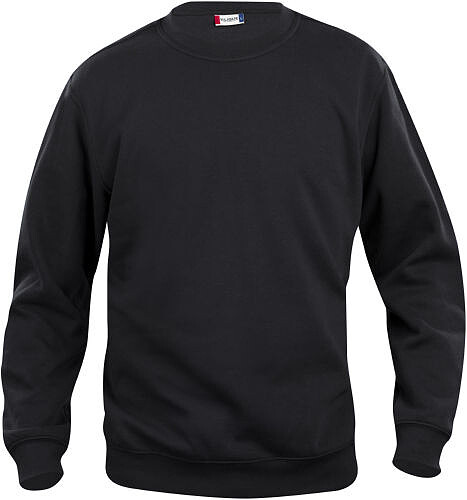 Sweatshirt Basic Roundneck, schwarz, Gr. 2XL