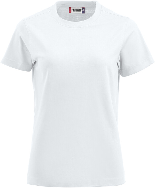 T-Shirt Premium-T Ladies, weiß, Gr. M 