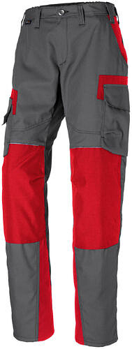 KÜBLER INNOVATIQ Damenhose 2530, anthrazit/mittelrot, Gr. 44 