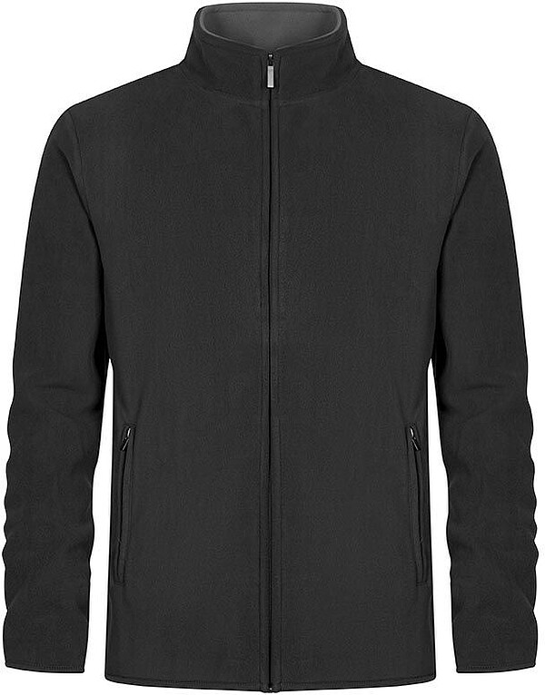 Men’s Double Fleece-Jacket, charcoal-gray, Gr. 4XL 