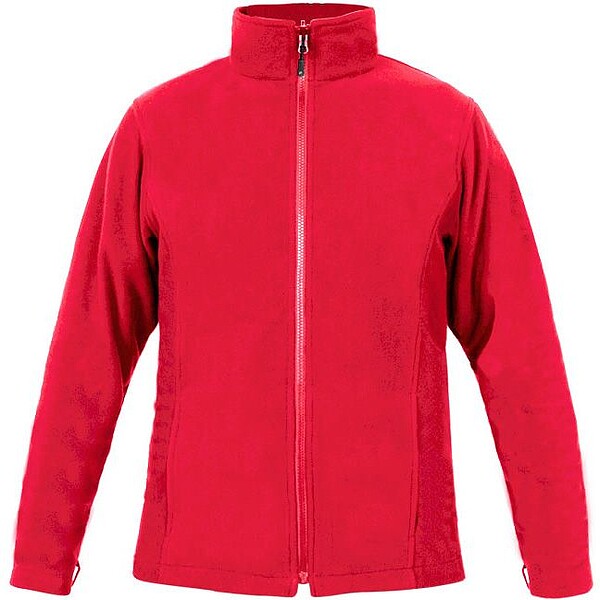 Men’s Fleece-Jacket C, fire red, Gr. L 