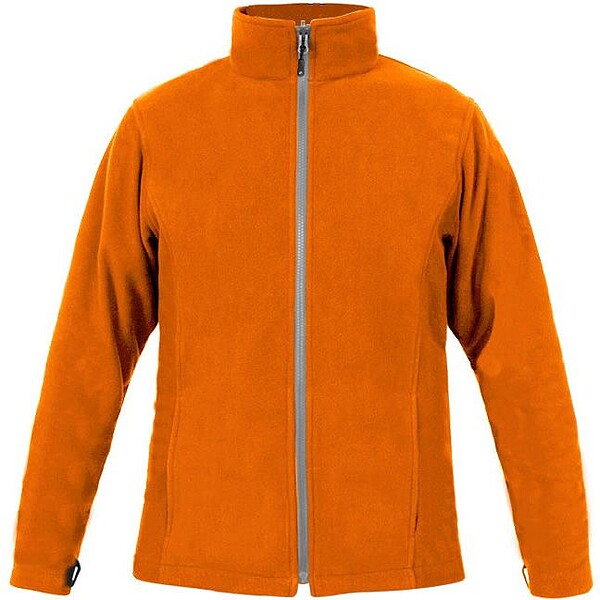 Men’s Fleece-Jacket C, orange, Gr. L 