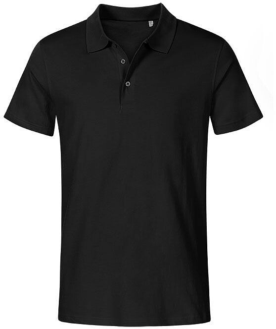 Men's Jersey Polo-Shirt, black, Gr. L 