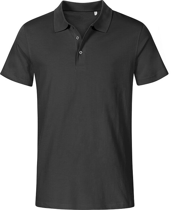 Men's Jersey Polo-Shirt, charcoal, Gr. L 