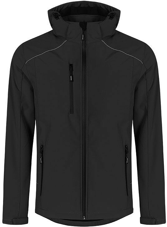 Men’s Softshell-Jacket, black, Gr. 4XL 