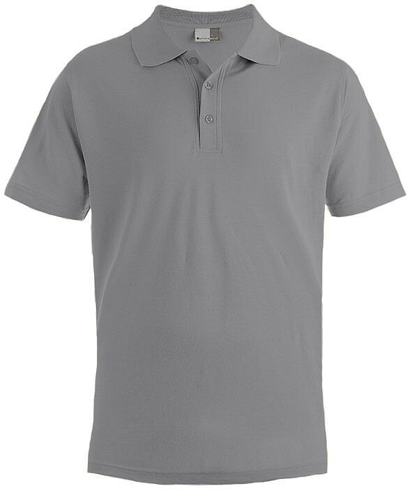 Men’s Superior Polo-Shirt, new light grey, Gr. 5XL 