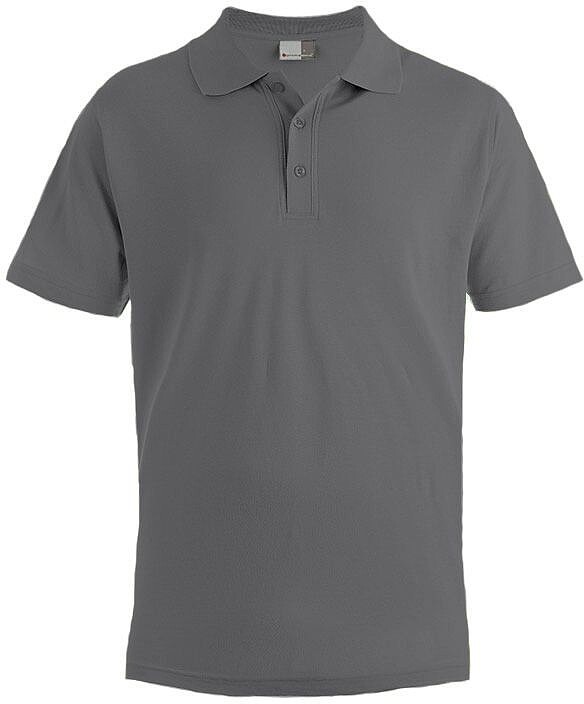 Men’s Superior Polo-Shirt, steel gray, Gr. L 