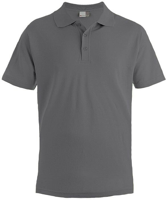 Men’s Superior Polo-Shirt, steel gray, Gr. XS 
