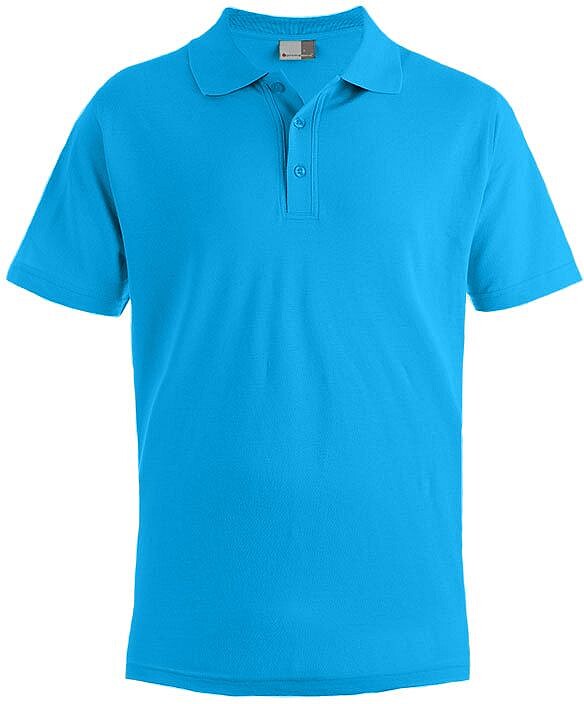 Men’s Superior Polo-Shirt, turquoise, Gr. 5XL 