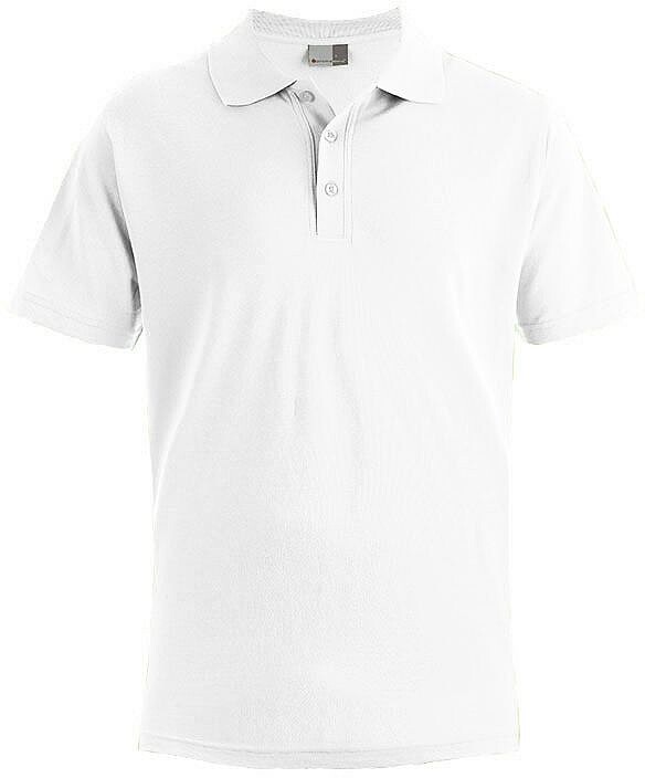 Men’s Superior Polo-Shirt, white, Gr. L 