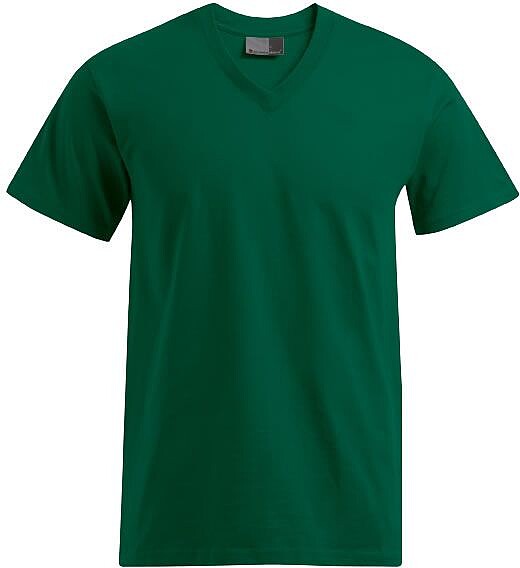 Premium V-Neck-T-Shirt, forest, Gr. 3XL 