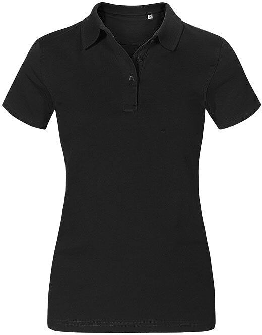 Women’s Jersey Polo-Shirt, black, Gr. L 