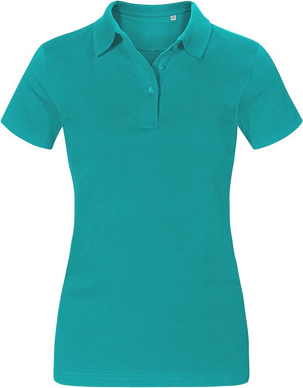 Women’s Jersey Polo-Shirt, jade, Gr. L 