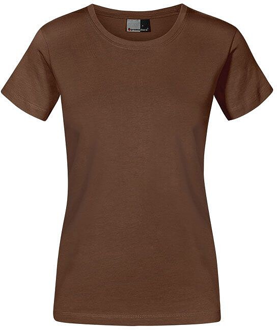 Women’s Premium-T-Shirt, brown, Gr. S 