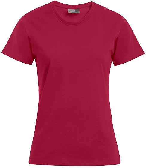 Women’s Premium-T-Shirt, cherry berry, Gr. 3XL 