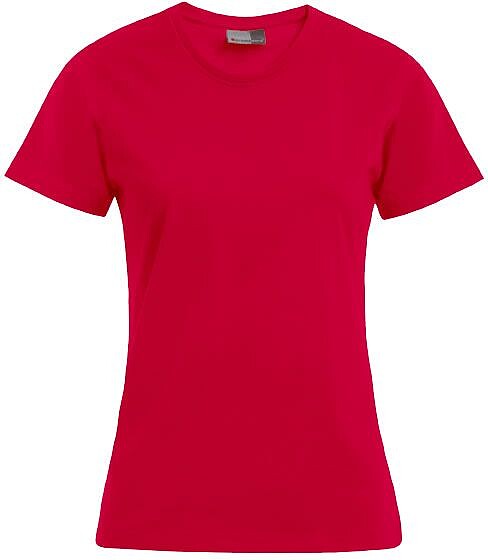 Women’s Premium-T-Shirt, fire red, Gr. 3XL 