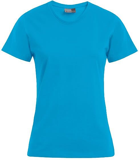 Women’s Premium-T-Shirt, turquoise, Gr. 3XL 