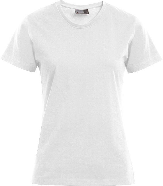 Women’s Premium-T-Shirt, white, Gr. L 