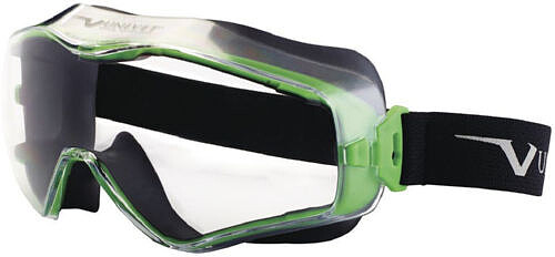 Vollsichtbrille 6X3, PC, klar, grau/grün 