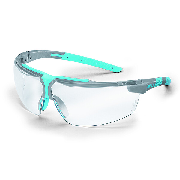 Schutzbrille uvex i-3 9190.888, PC - klar - grau/sky blue 